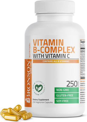 Bronson Vitamin B Complex with C - Immune 250 Count 250 (Pack of 1)