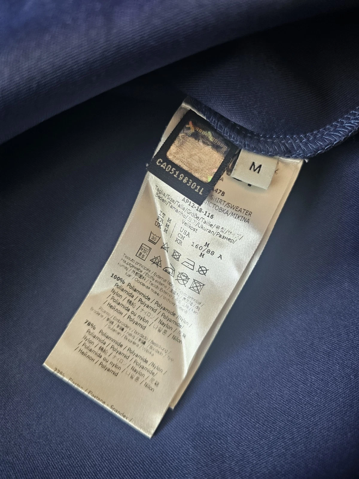 Felpa con cappuccio donna Fendi taglia M blu navy