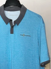 ADIDAS CLIMACHILL THE PLAYERS TPC SAWGRASS BLUE PERFORMANCE GOLF POLO SHIRT XL