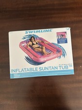 Swimming Floating Inflatable Pool Beach Patio Lounging Sun Tanning Tub