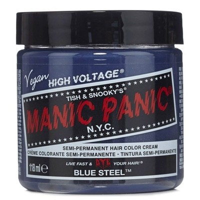 Manic Panic Semi Hair Color Blue Steel 11052 4oz Pack of 3