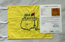 Jack Nicklaus Autographed 2014 Masters Flag JSA LETTER OF AUTHENTICITY