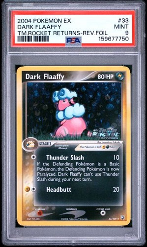 Dark Flaaffy graded PSA 9 for sale on eBay