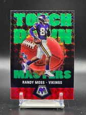 2020 Panini Mosaic - Touchdown Masters Randy Moss #TM16 Green Mosaic Prizm