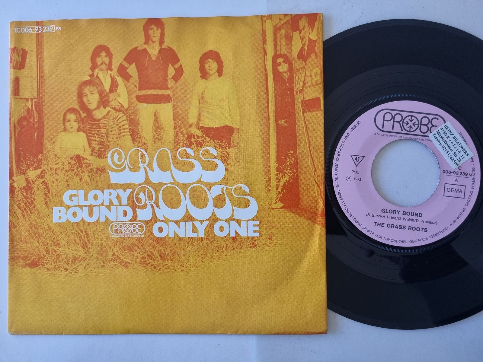 The Grass Roots - Glory Bound 7'' Vinyl Germany