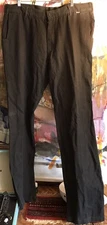 Livity Hemp & Organic Cot, Mens Pant, Size 38 Black, Belt Buckle, Sweatshop Free