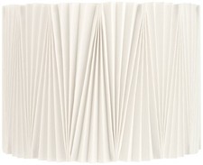 Springcrest Julie Off-White Diamond Pleat Drum Shade 15x15x11 Spider 