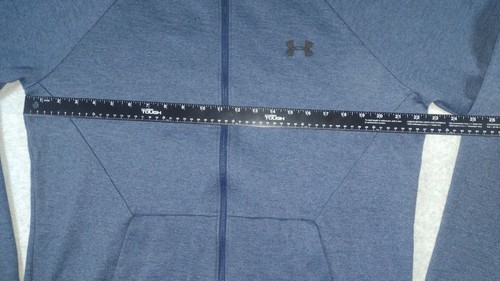 NWT Under Armour Full Zip Double Knit FZ Bomber Jacket Navy Blue Men's Sz XLG - Picture 6 of 10