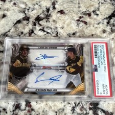 Topps 2024 Bowman's Best Dual Auto Rookie De Vries Salas PSA 8 Padres #DA-DS /75