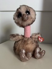 Ty Beanie Boos Henna The Ostrich 2019 NEW Pink Cute Stuffed Animal Stuffy A