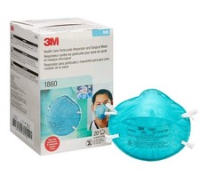 3M 1860 Regular Health Care Particulate Respirator and Surgical Mask N95 20/PK
