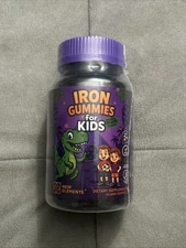 Iron Gummies for Kids with Vitamin C Dinosaur Gummies Anemia Blood Health Energy