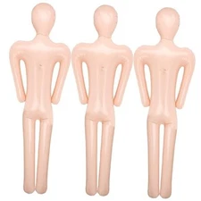 3 Pcs 59 Inch Inflatable Body Blow Up Dummy Full Body DIY Cosplay Props for 