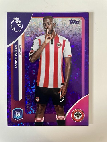 Topps Prem 2026 Yoane Wissa Brentford Purple Sparkle Parallel /199