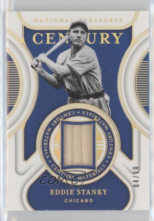 2022 Panini National Treasures Century Materials Holo Gold /10 Eddie Stanky b8h