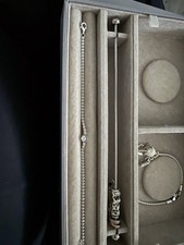 Pandora Tennis Style Bracelet 925 Silver Genuine 20cm