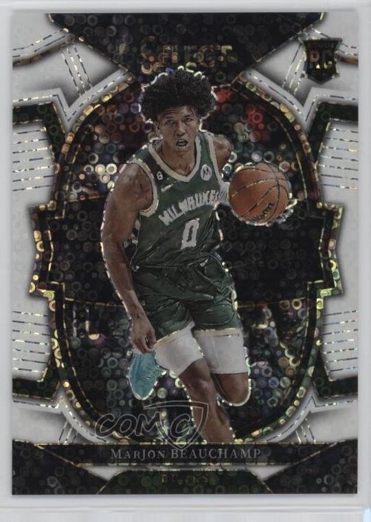 2022-23 Panini Select Concourse White Disco Prizm /75 MarJon Beauchamp Rookie RC