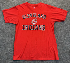 Cleveland Indians T-Shirt Men’s Size Small Red MLB Fanatics Chief Wahoo