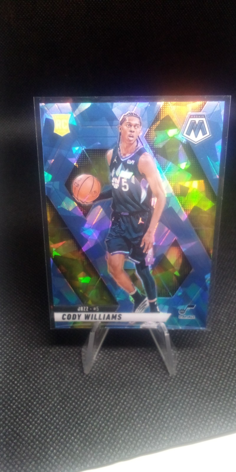Cody Williams - 2024-25 Mosaic Blue Cracked Ice Rookie /125 - Jazz