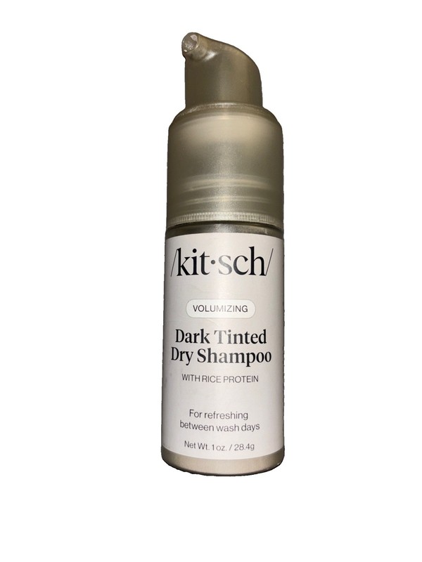 NEW Kitsch Volumizing Rice Protein Dry Shampoo 1 Oz. Dark Tinted Pump Top