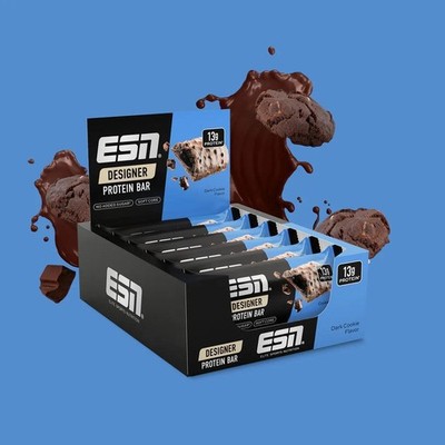 ESN DESIGNER BAR BOX HIGH PROTEIN RIEGEL OHNE ZUCKER 12 RIEGEL