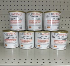 6 Cans Puramino DHA ARA Hypoallergenic Infant Formula Powder 14.1OZ EXP 03/26