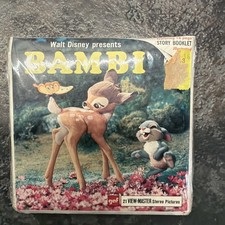 NEW SEALED VINTAGE VIEW MASTER DISNEY BAMBI 3 REELS VERY RARE B 400 THUMPER