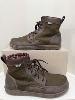 Lems Boulder Boot Boots Timber Green Plaid Lined Men s Size EU 45/ US 11