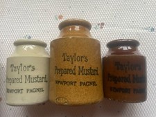 Three Different Mustard / Crock Pots Taylor’s Newport Pagnel