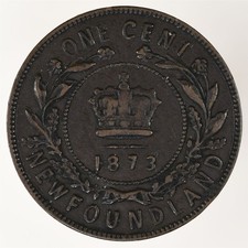 1873 Newfoundland 1 Cent KM#1 (Canada)