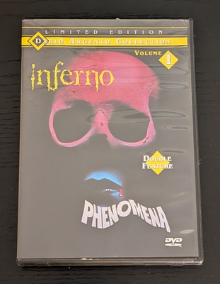 INFERNO (1980) / PHENOMENA (1984) DVD Anchor Bay DARIO ARGENTO Limited Edition
