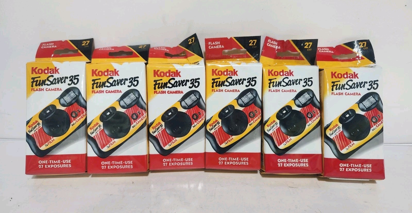 Kodak FunSaver 35mm Single Use Film Camera, 6 pack, Party Pack - EXPIRED