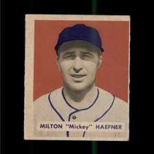 1949 BOWMAN #144 MILTON MICKEY HAEFNER WASHINGTON SENATORS