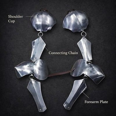Renaissance Iron Jack Chains | 15th Century Medieval Knight Steel Elbow Armor |