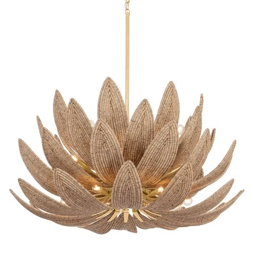Corbett Lighting 539-42 Varanasi 28 Light 42"W Pendant - Gold - Picture 1 of 2