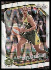2025 Panini Prizm WNBA #123 Skylar Diggins White Seismic Prizm