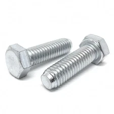 M7-1.0x25 Class 8.8 Hex Cap Screws Zinc Clear (Choose Qty)