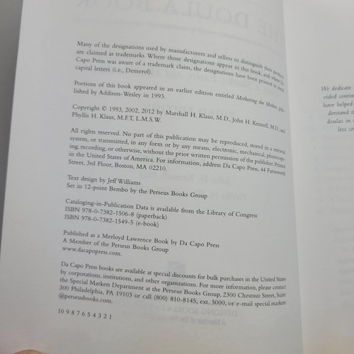 The Doula Book Third Edition by Marshall Klaus Pregnancy & Birth, Midwife Book - Picture 3 of 14