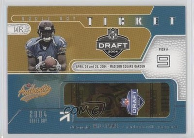 2004 Fleer Authentix Draft Day Tickets Reggie Williams #DDT-RW2 Rookie RC 0k0
