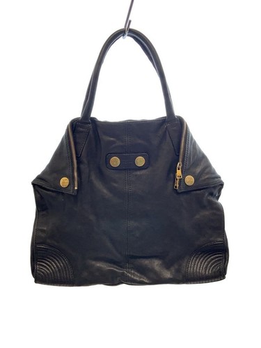 Alexander McQueen tote bag leather Black Used