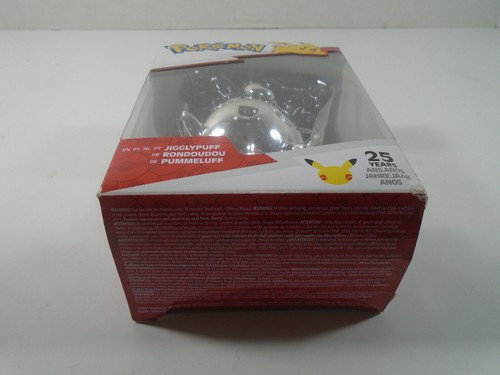 2021 JAZWARES--POKEMON--SILVER JIGGLYPUFF FIGUR (NEU) 25th ANNIVERSARY - Bild 7 von 7