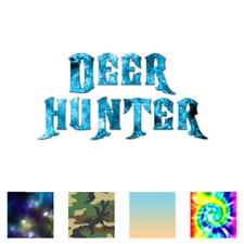 Deer Hunter Hunting - Vinyl Decal Sticker - Multiple Patterns  Sizes - ebn195