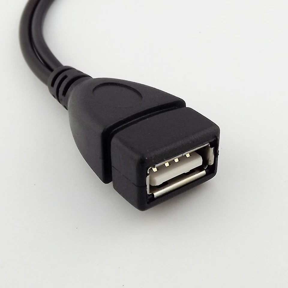 USB 2.0 A Female to Micro 5 Pin USB B Male + Micro Female OTG Power Host Cable - Image 4 of 4