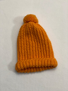 orange baby hat