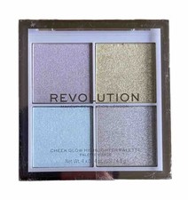 Revolution Cheek Glow Highlighter Palette 4 Colours 4 x 4g BNIB Free UK P&P