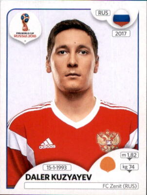 Panini WM 2018 World Cup Russia - Sticker 48 - Daler Kuzyayev - Russland