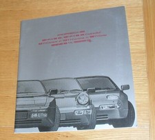 Porsche Range Brochure 1990-1991 - 944 S2 Cabriolet 911 Carrera 4 Turbo 928 S4 G
