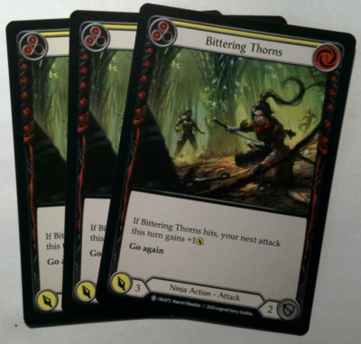 Flesh And Blood (FAB) - Bittering Thorns x3 *Yellow* | eBay