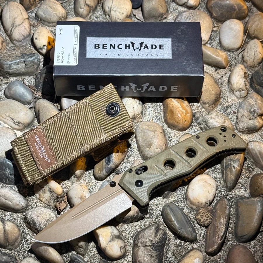 Benchmade 275FE-2 Adamas Green Military Tactics Folding Knife Cru-Wear and G10 - Image 3 of 4