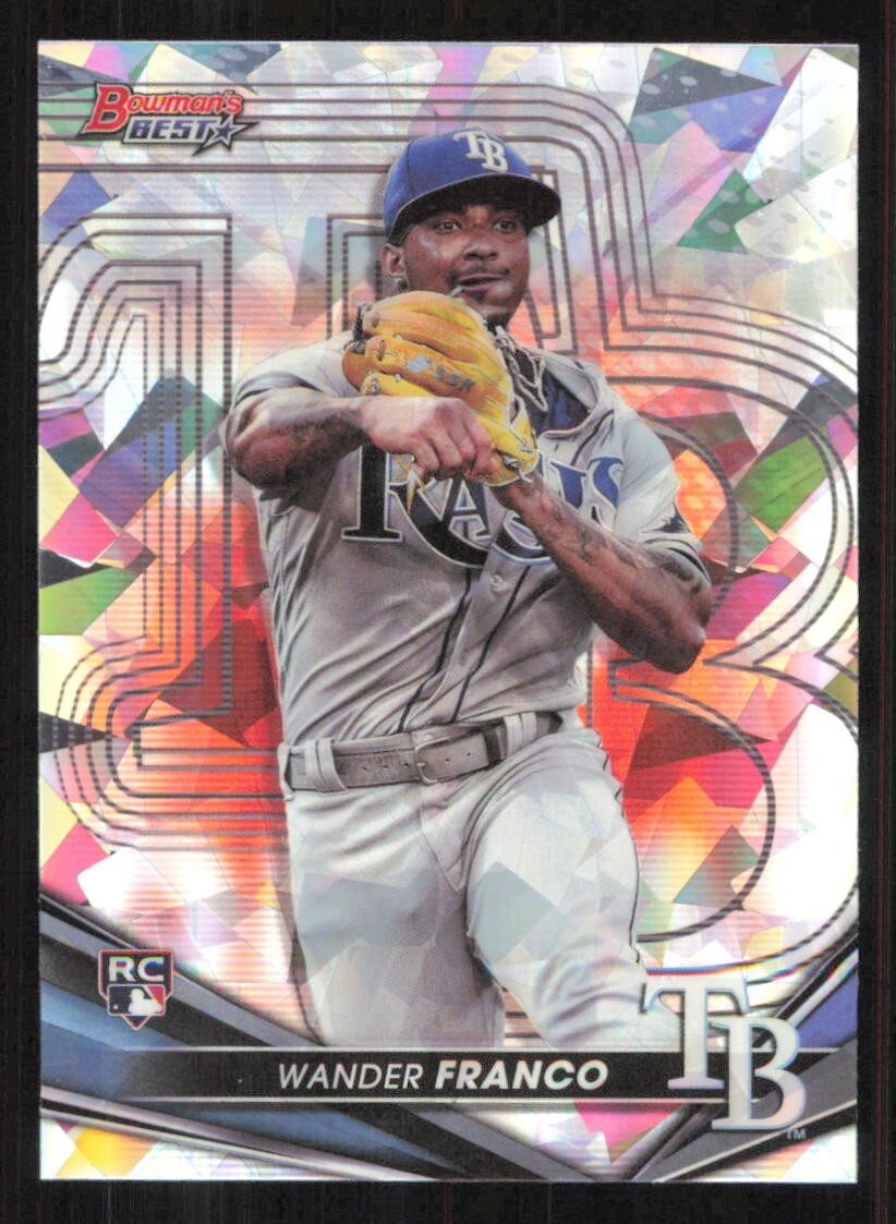 2022 Bowmans Best WANDER FRANCO Atomic Refractor card TAMPA BAY RAYS #39